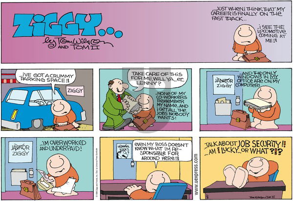 Ziggy on Sunday January 3, 1999 Comic Strip