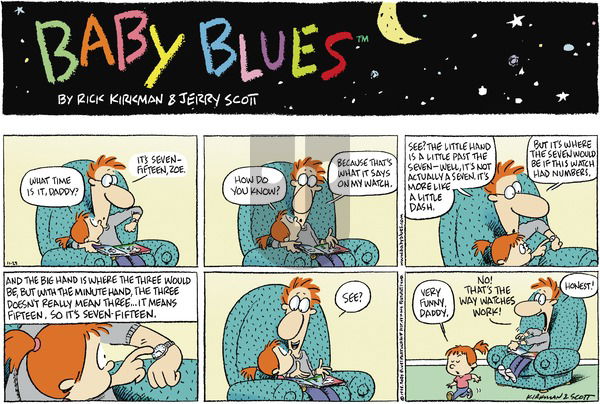 Baby Blues - Sunday November 29, 1998 Comic Strip