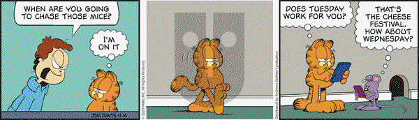 Garfield on Thursday April 16, 2020 Comic Strip