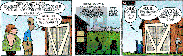 Over the Hedge on Thursday October 15, 2020 Comic Strip