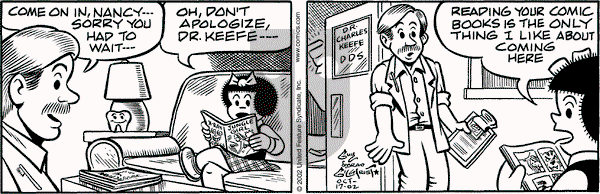 Nancy on Thursday October 17, 2002 Comic Strip