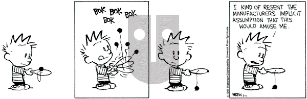 Calvin and Hobbes on Monday March 11, 1991 Comic Strip