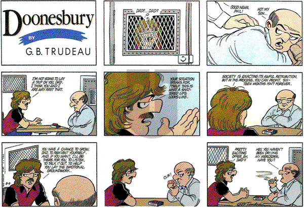 Doonesbury on Sunday August 9, 1987 Comic Strip