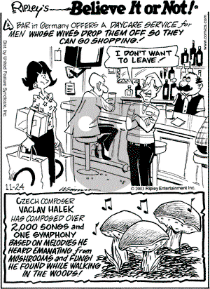Ripley's Believe It or Not on Monday November 24, 2003 Comic Strip