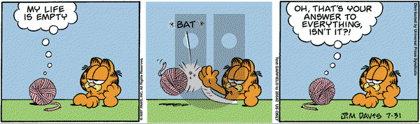 Garfield on Tuesday July 31, 2007 Comic Strip