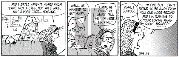 Luann on Monday February 3, 2003 Comic Strip