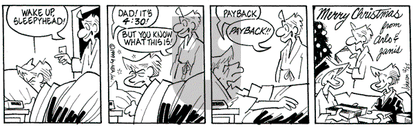 Arlo and Janis on Saturday December 25, 1999 Comic Strip