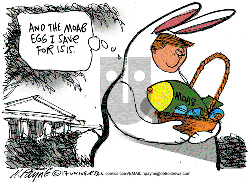 Henry Payne on Wednesday April 19, 2017 Comic Strip
