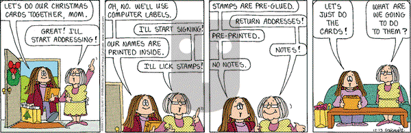 Cathy Classics on Saturday December 13, 2003 Comic Strip