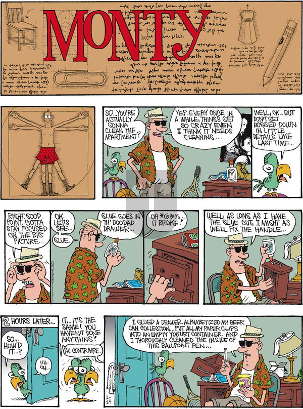 Monty on Sunday January 24, 2021 Comic Strip