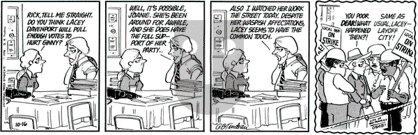 Doonesbury on Saturday October 16, 1976 Comic Strip