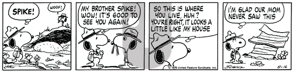 Peanuts - Thursday August 16, 1979 Comic Strip