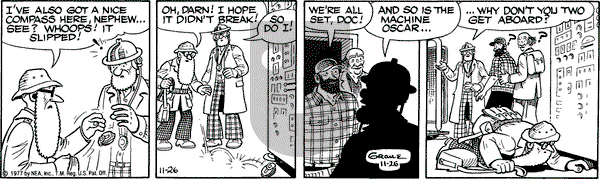 Alley Oop on Saturday November 26, 1977 Comic Strip