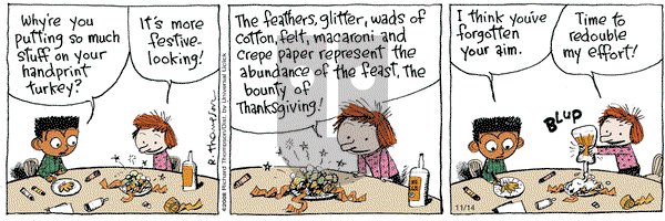 Cul de Sac on Thursday November 14, 2013 Comic Strip