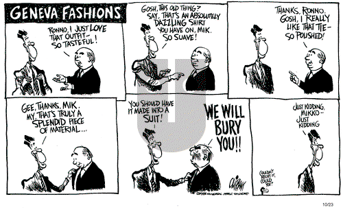 Pat Oliphant on Wednesday October 23, 1985 Comic Strip