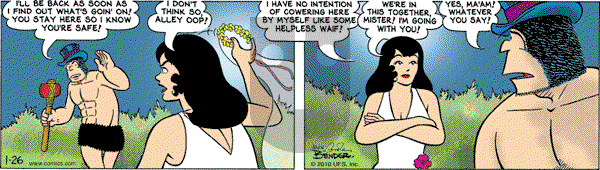 Alley Oop on Tuesday January 26, 2010 Comic Strip