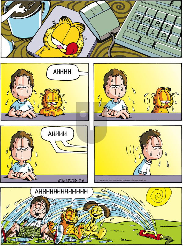 Garfield on Monday October 13, 1997 Comic Strip