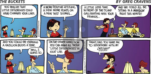 The Buckets on Sunday August 4, 2013 Comic Strip