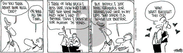 The Buckets on Wednesday February 21, 1996 Comic Strip