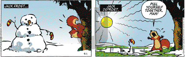 Over the Hedge on Wednesday April 1, 2015 Comic Strip