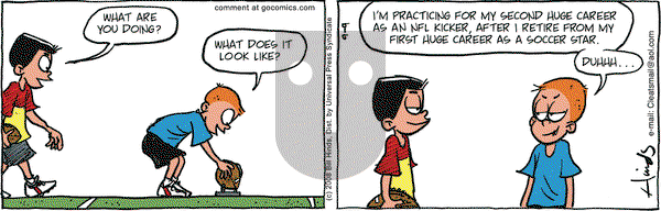 Cleats on Tuesday September 9, 2008 Comic Strip