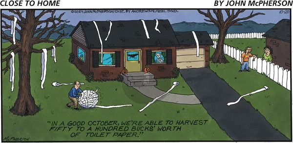 Close to Home on Sunday October 20, 2024 Comic Strip