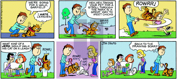 Garfield on Sunday August 26, 1979 Comic Strip