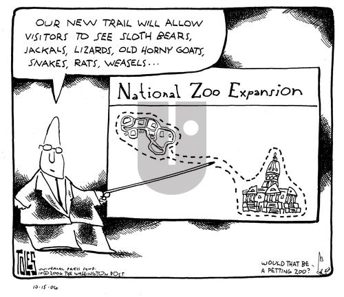 Tom Toles on Sunday October 15, 2006 Comic Strip