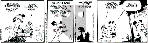 Over the Hedge on Saturday March 31, 2001 Comic Strip