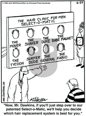 Close to Home on Tuesday June 29, 1999 Comic Strip