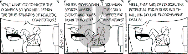 The Born Loser on Tuesday February 17, 1998 Comic Strip