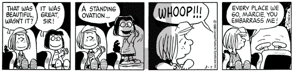 Peanuts on Thursday March 7, 1985 Comic Strip
