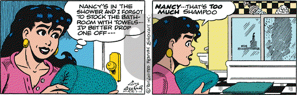 Nancy on Tuesday March 1, 2011 Comic Strip
