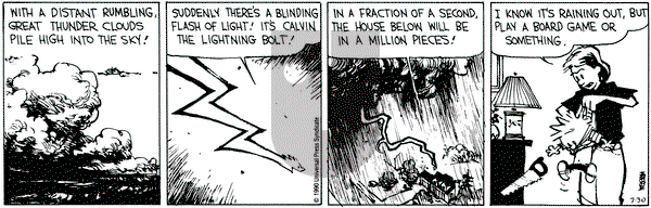 Calvin and Hobbes on Monday July 30, 1990 Comic Strip