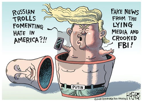 Rob Rogers on Sunday February 25, 2018 Comic Strip