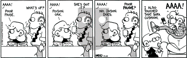 FoxTrot on Tuesday July 14, 1992 Comic Strip