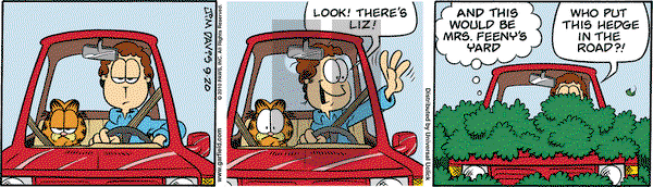 Garfield on Monday September 20, 2010 Comic Strip