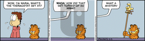 Garfield on Monday March 13, 2017 Comic Strip