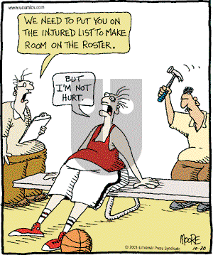 In the Bleachers - Tuesday October 30, 2001 Comic Strip
