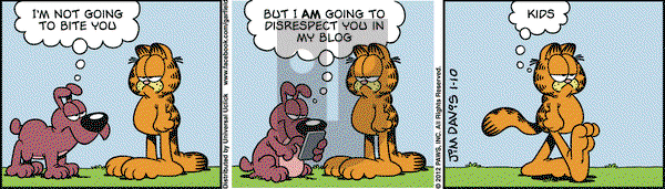 Garfield on Tuesday January 10, 2012 Comic Strip