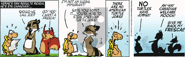 Over the Hedge on Thursday July 19, 2018 Comic Strip