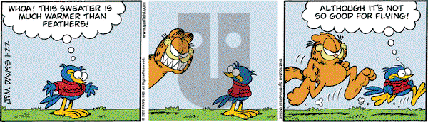 Garfield on Saturday January 22, 2011 Comic Strip