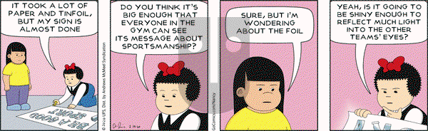 Nancy on Friday February 14, 2020 Comic Strip