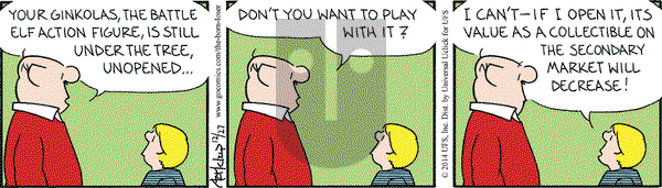 The Born Loser on Saturday December 27, 2014 Comic Strip