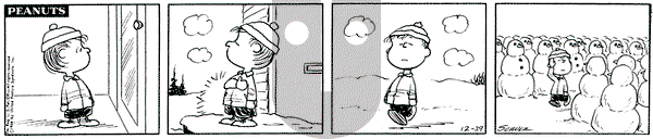 Peanuts on Thursday December 29, 1966 Comic Strip
