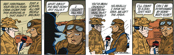Doonesbury on Saturday April 12, 2003 Comic Strip