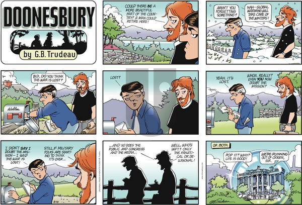 Doonesbury on Sunday August 19, 2007 Comic Strip