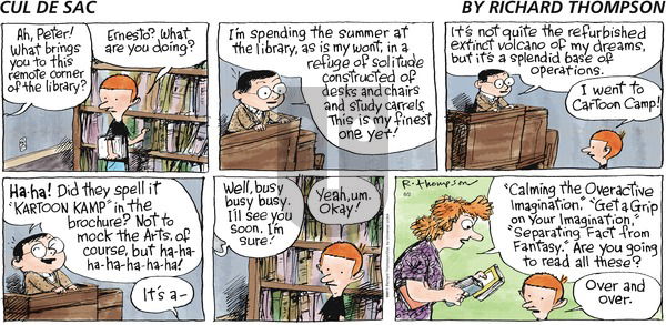 Cul de Sac on Sunday August 2, 2015 Comic Strip