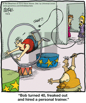 In the Bleachers on Tuesday November 27, 2012 Comic Strip