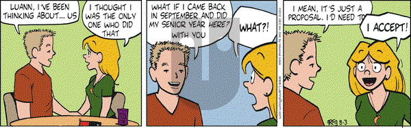Luann - Saturday August 3, 2013 Comic Strip